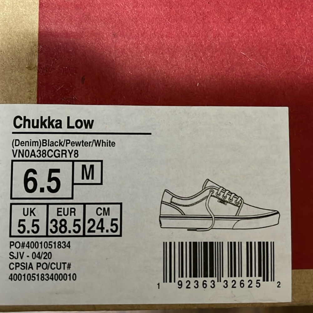 Vans Chukka Low Denim Black/Pewter/White WMNS - Picture 15 of 16